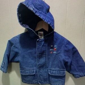 Kids Blue Hooded Jacket